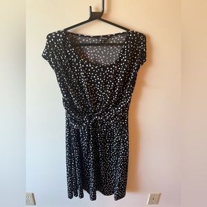 George Patterned Knot Belt Dress